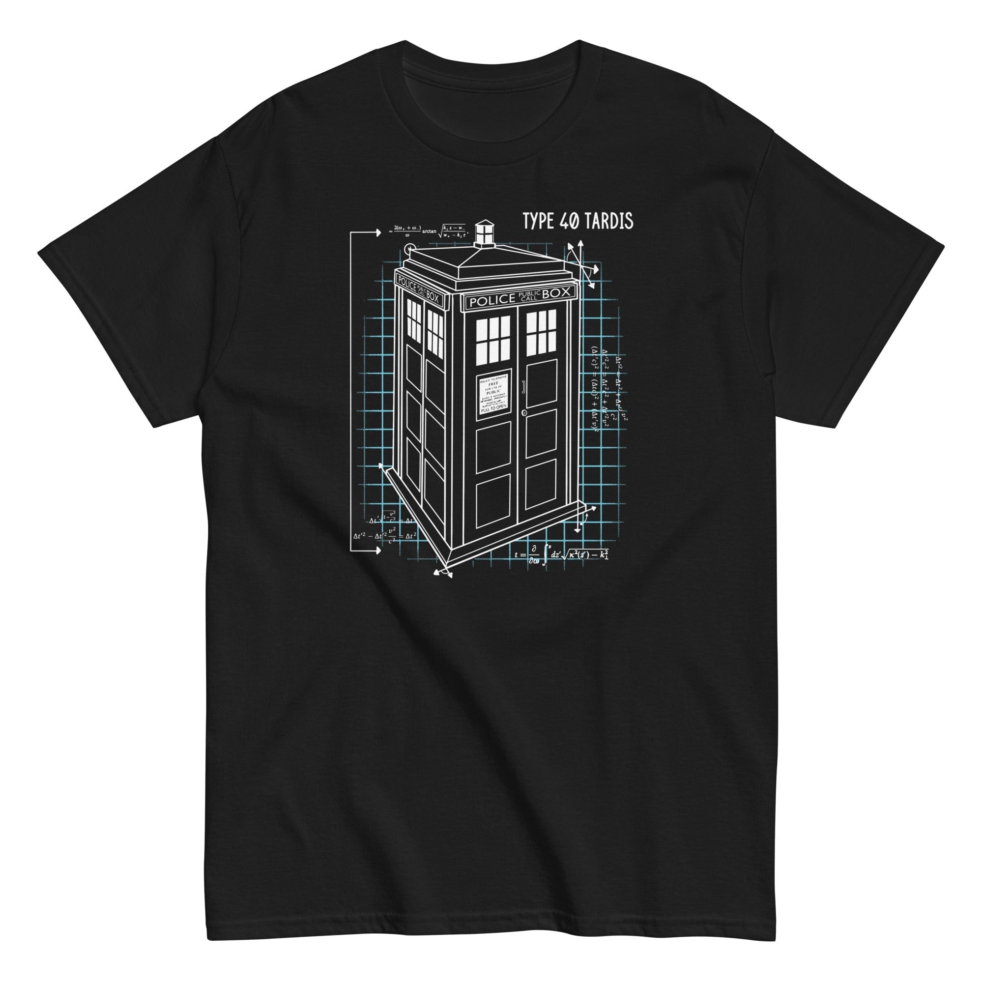 Type 40 Tardis Men's Classic Tee Hoodie, Sweatshirt | PureTeeCo.com (Image 3)