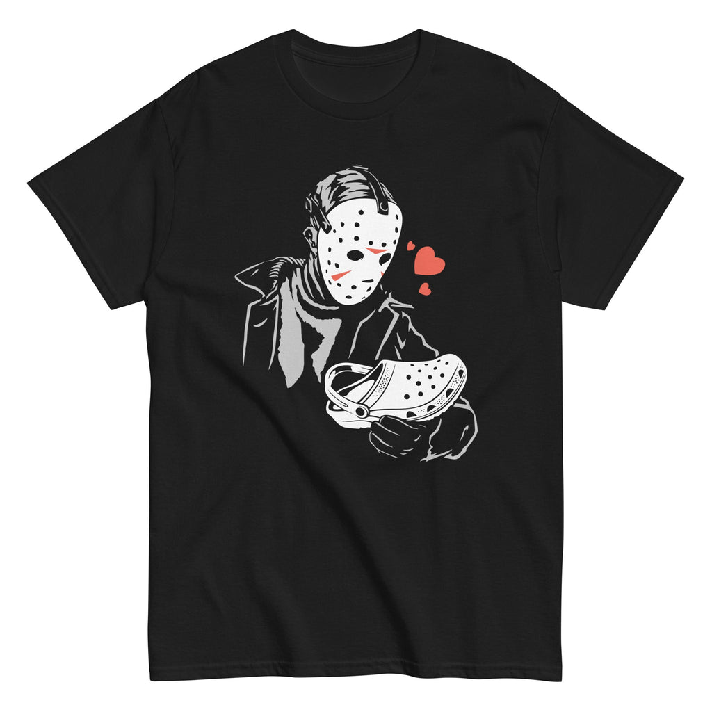 Jason Loves Crocs Men's Classic Tee Hoodie, Sweatshirt | PureTeeCo.com (Image 1)