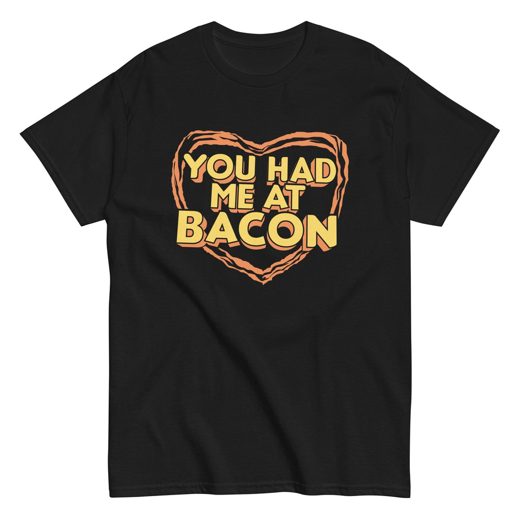 You Had Me At Bacon Men's Classic Tee Hoodie, Sweatshirt | PureTeeCo.com (Image 2)