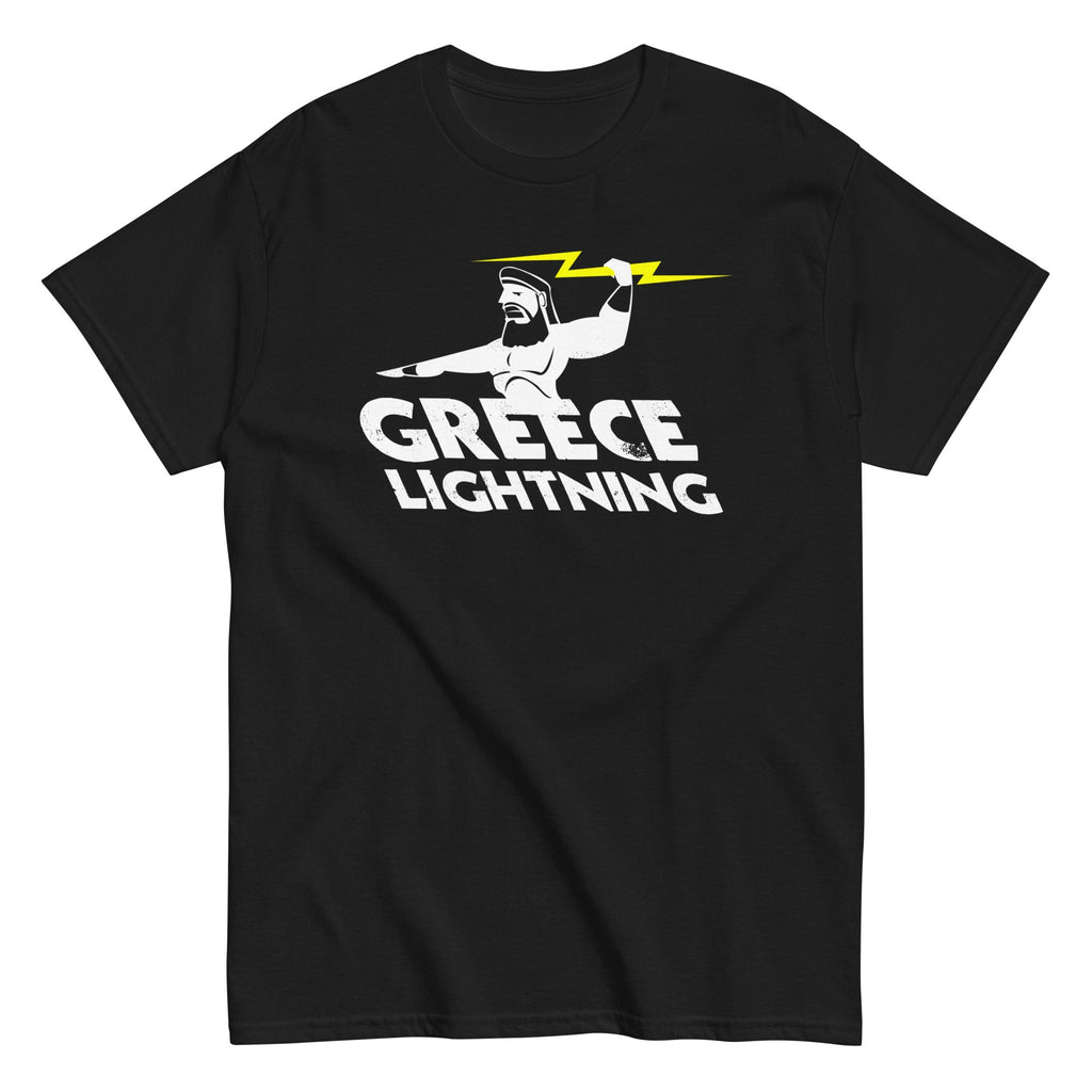 Greece Lightning Men's Classic Tee Hoodie, Sweatshirt | PureTeeCo.com (Image 2)