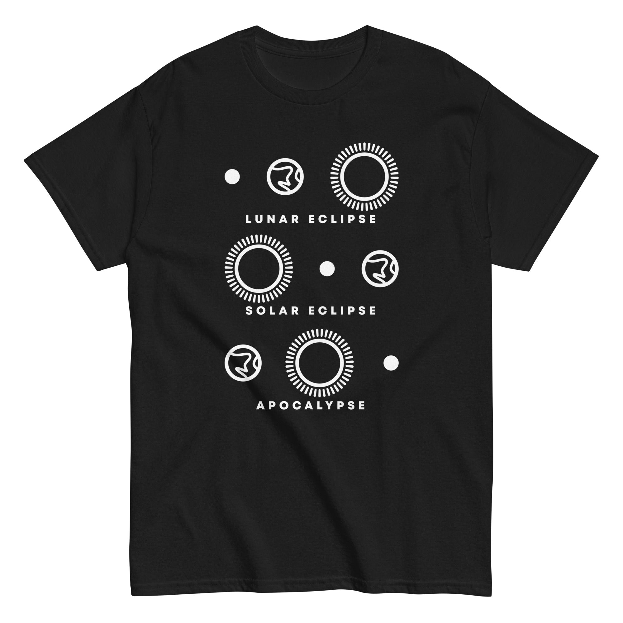 Lunar Eclipse Solar Eclipse Apocalypse Men's Classic Tee Hoodie, Sweatshirt | PureTeeCo.com (Image 3)