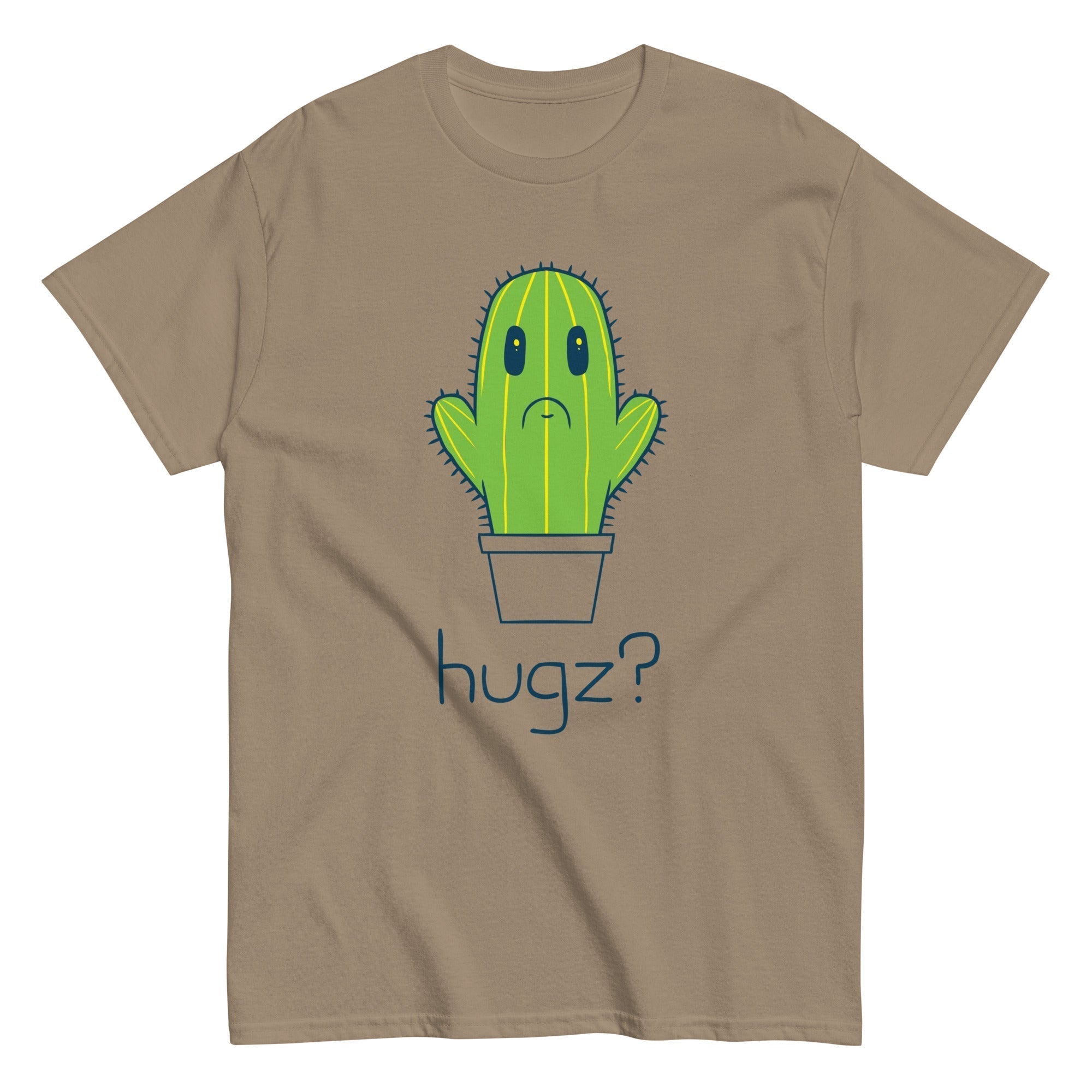 Hugz? Cactus Men's Classic Tee Hoodie, Sweatshirt | PureTeeCo.com (Image 2)