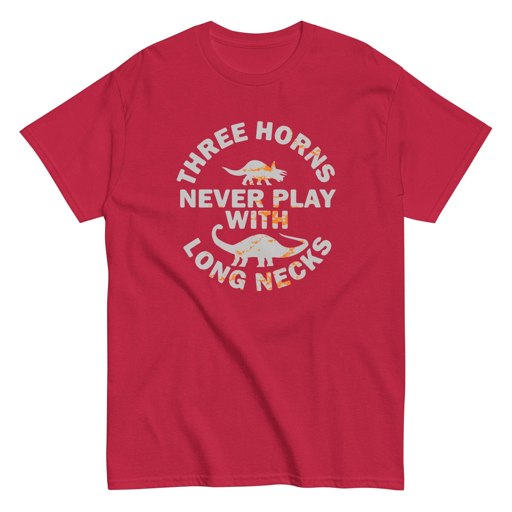 Three Horns Never Play With Long Necks Men's Classic Tee Hoodie, Sweatshirt | PureTeeCo.com (Image 5)