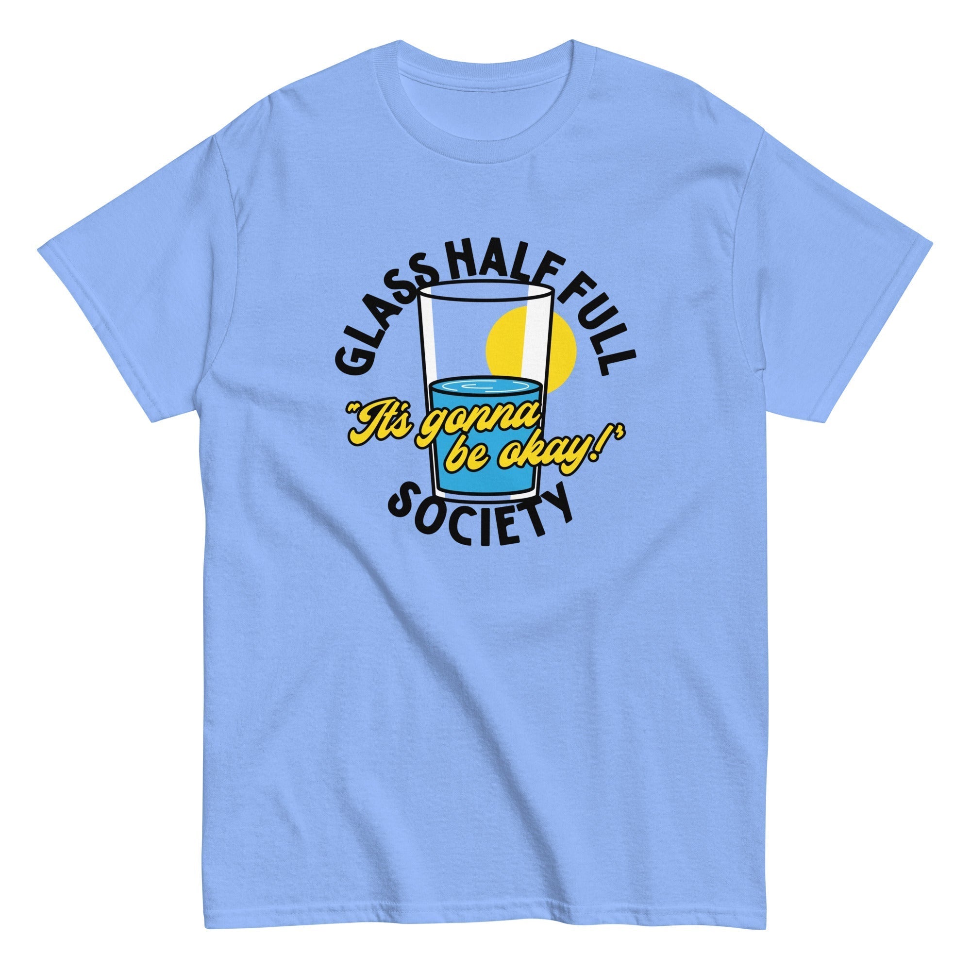 Glass Half Full Society Men's Classic Tee Hoodie, Sweatshirt | PureTeeCo.com (Image 4)
