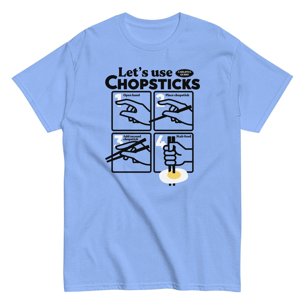 Let's Use Chopsticks Men's Classic Tee Hoodie, Sweatshirt | PureTeeCo.com (Image 3)