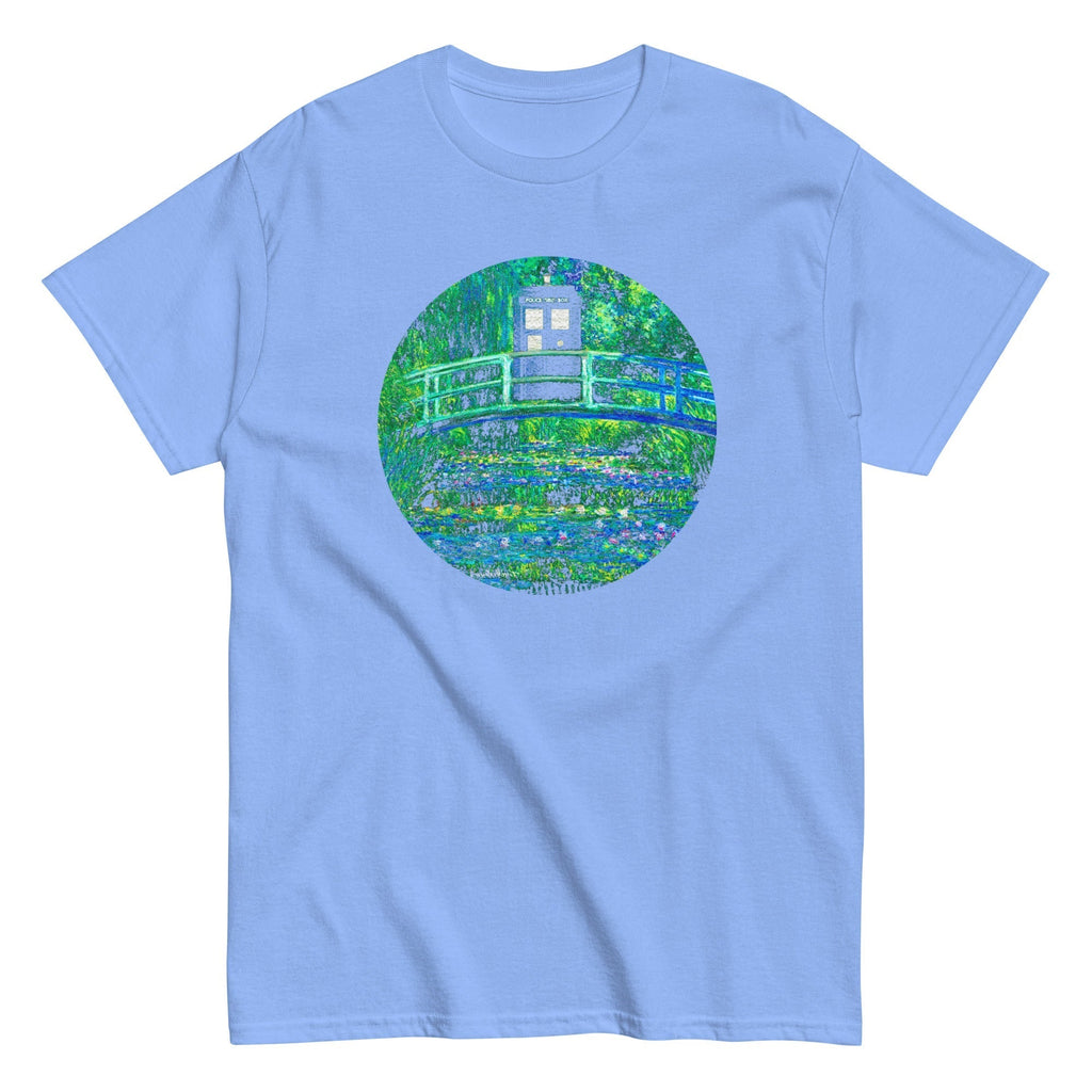 Water Lilies Police Box Men's Classic Tee Hoodie, Sweatshirt | PureTeeCo.com (Image 4)