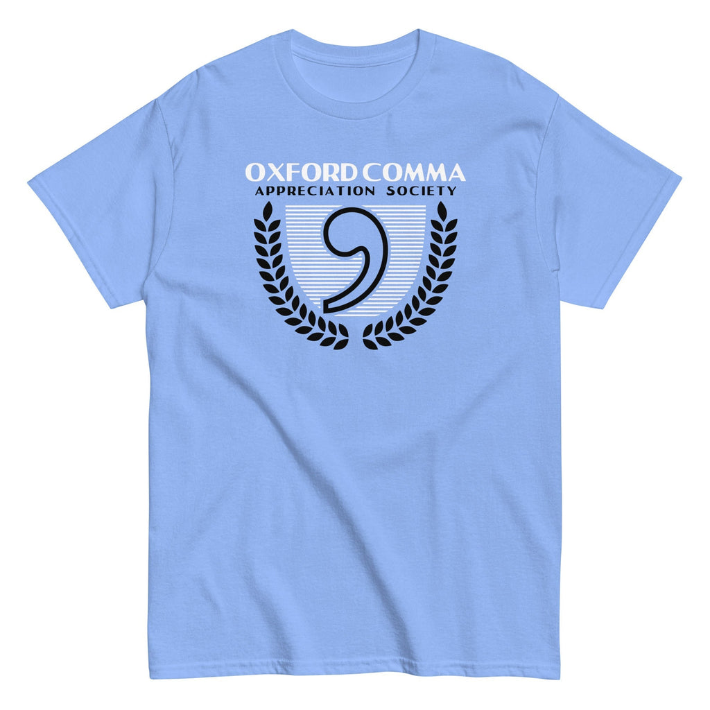 Oxford Comma Appreciation Society Men's Classic Tee Hoodie, Sweatshirt | PureTeeCo.com (Image 2)