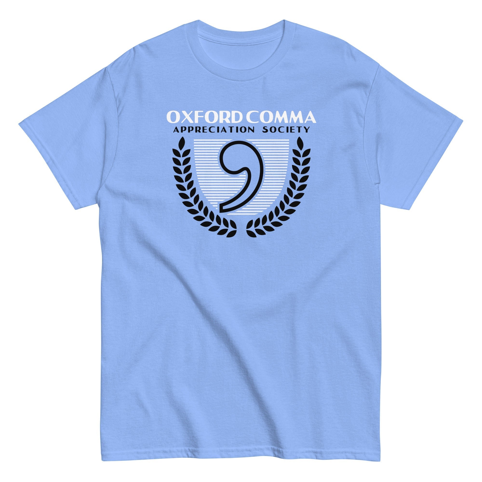 Oxford Comma Appreciation Society Men's Classic Tee Hoodie, Sweatshirt | PureTeeCo.com (Image 2)
