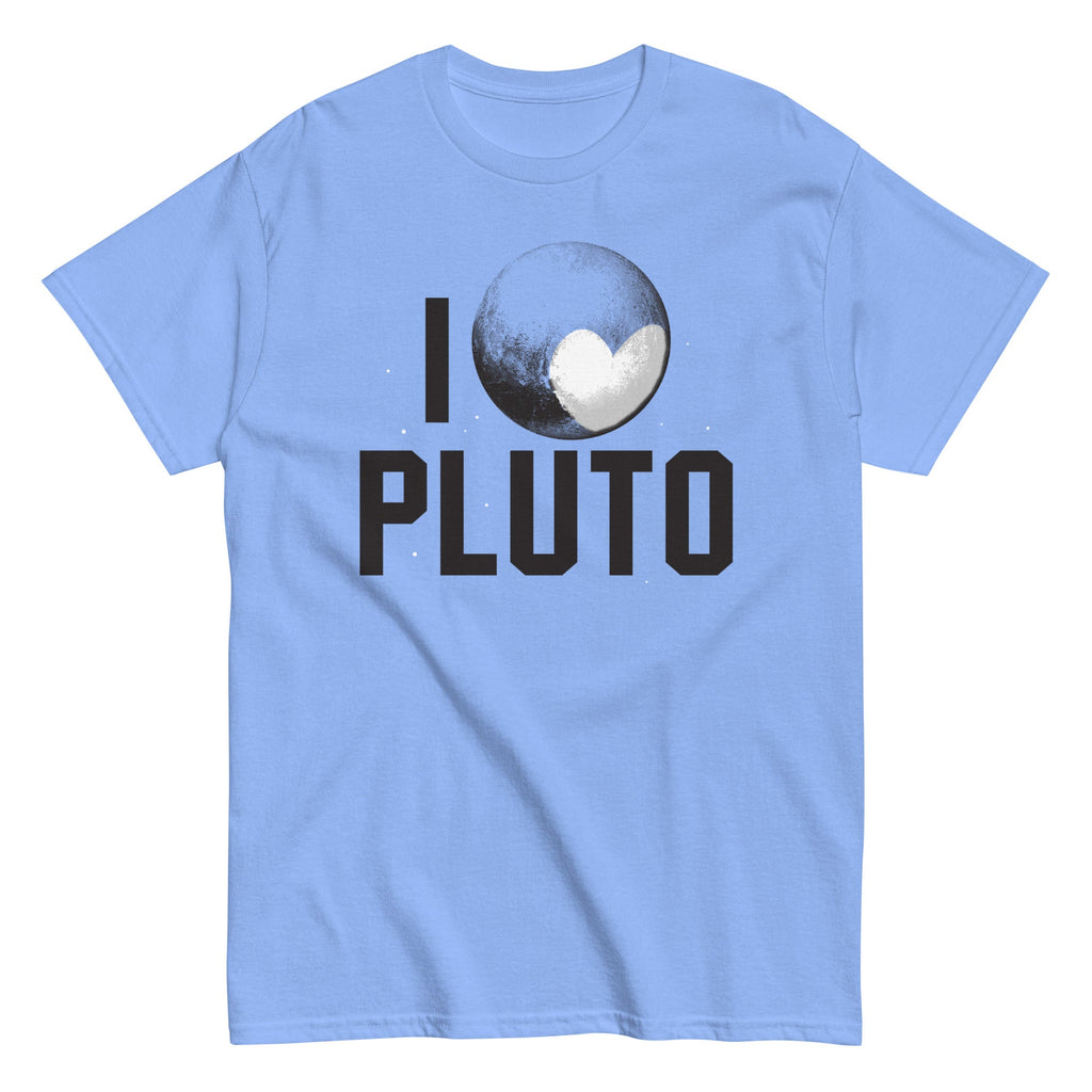 I Heart Pluto Men's Classic Tee Hoodie, Sweatshirt | PureTeeCo.com (Image 4)