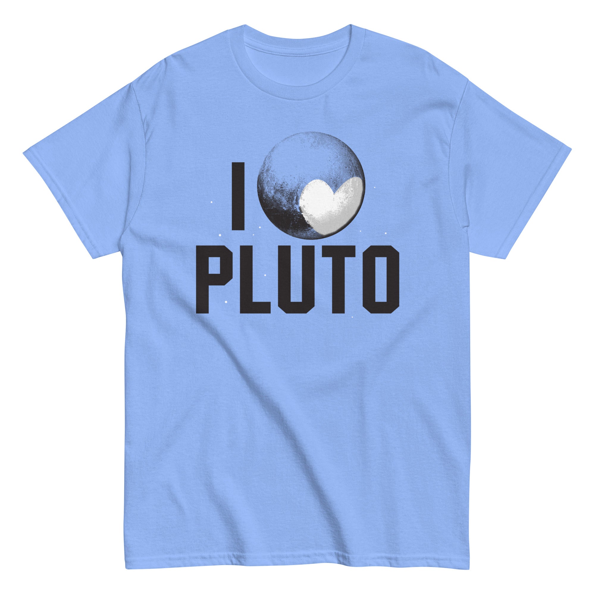 I Heart Pluto Men's Classic Tee Hoodie, Sweatshirt | PureTeeCo.com (Image 4)
