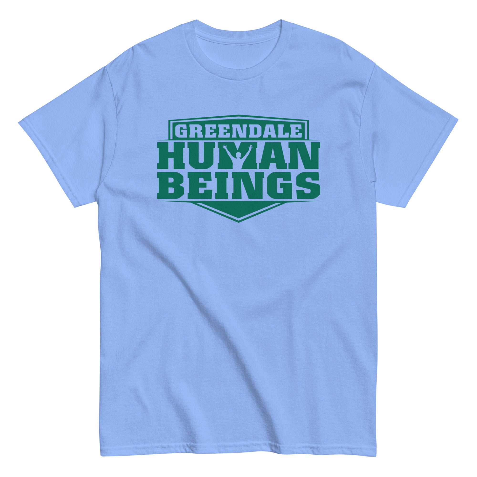 Greendale Human Beings Men's Classic Tee Hoodie, Sweatshirt | PureTeeCo.com (Image 2)