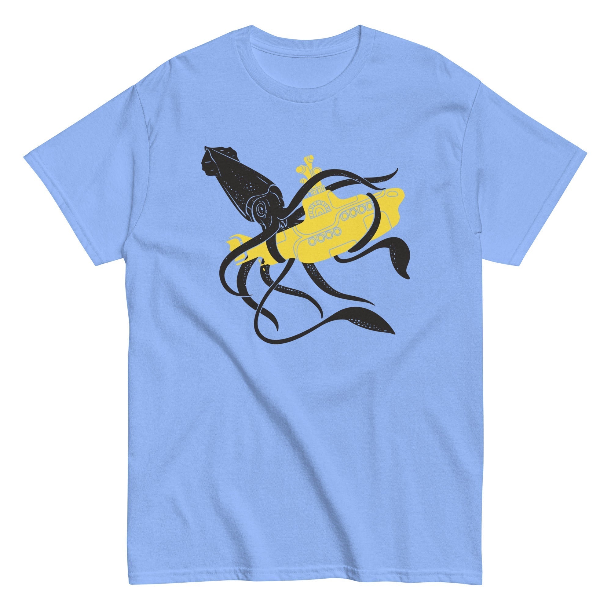 Squid Sub Battle Men's Classic Tee Hoodie, Sweatshirt | PureTeeCo.com (Image 4)