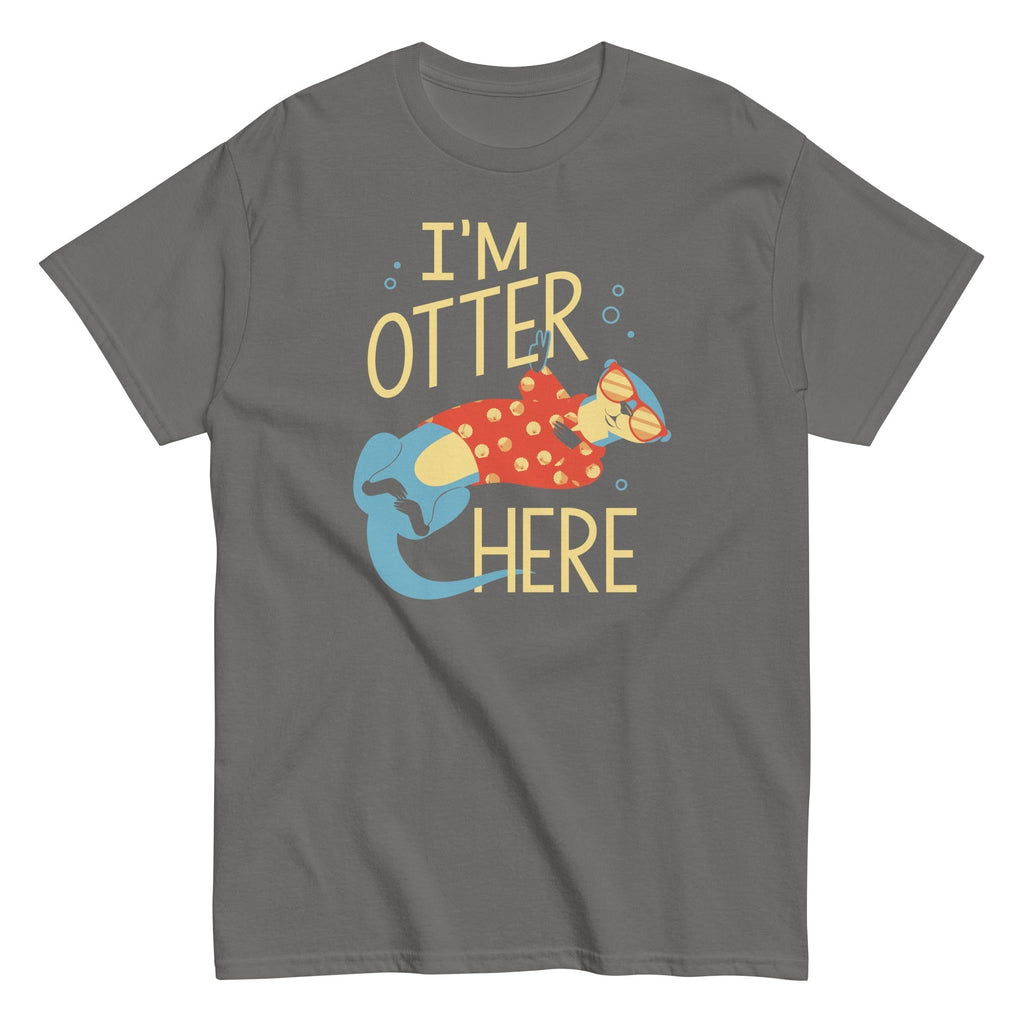 I'm Otter Here Men's Classic Tee Hoodie, Sweatshirt | PureTeeCo.com (Image 5)