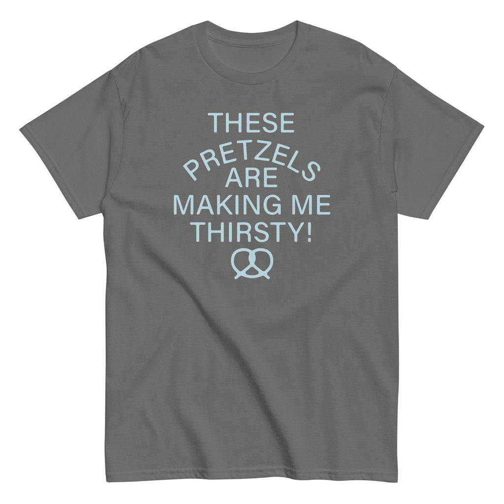 These Pretzels Are Making Me Thirsty! Men's Classic Tee Hoodie, Sweatshirt | PureTeeCo.com (Image 5)