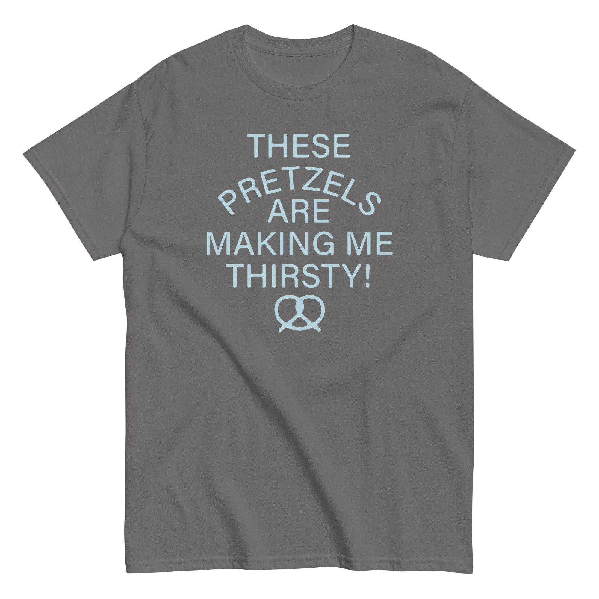 These Pretzels Are Making Me Thirsty! Men's Classic Tee Hoodie, Sweatshirt | PureTeeCo.com (Image 5)