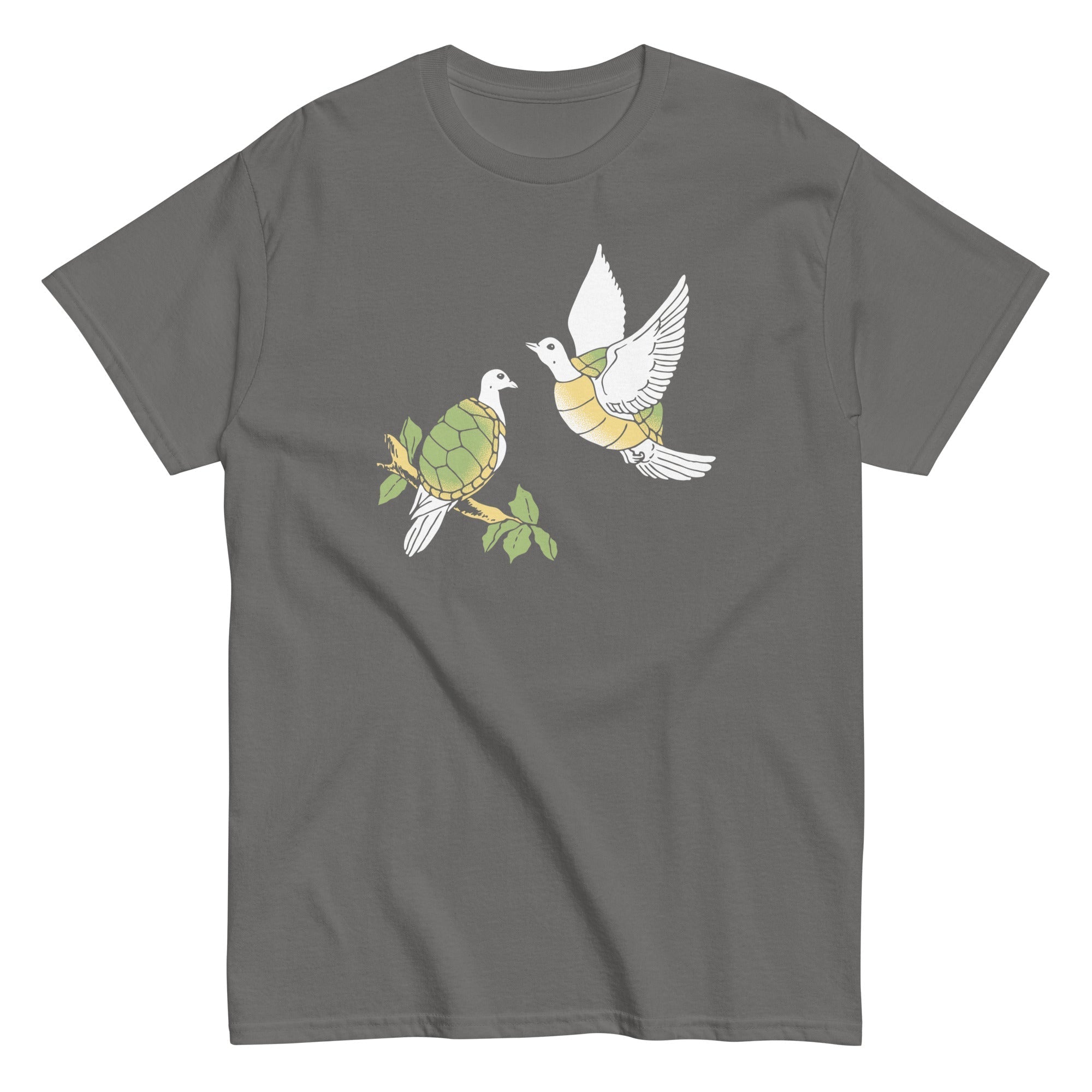 Two Turtle Doves Men's Classic Tee Hoodie, Sweatshirt | PureTeeCo.com (Image 1)