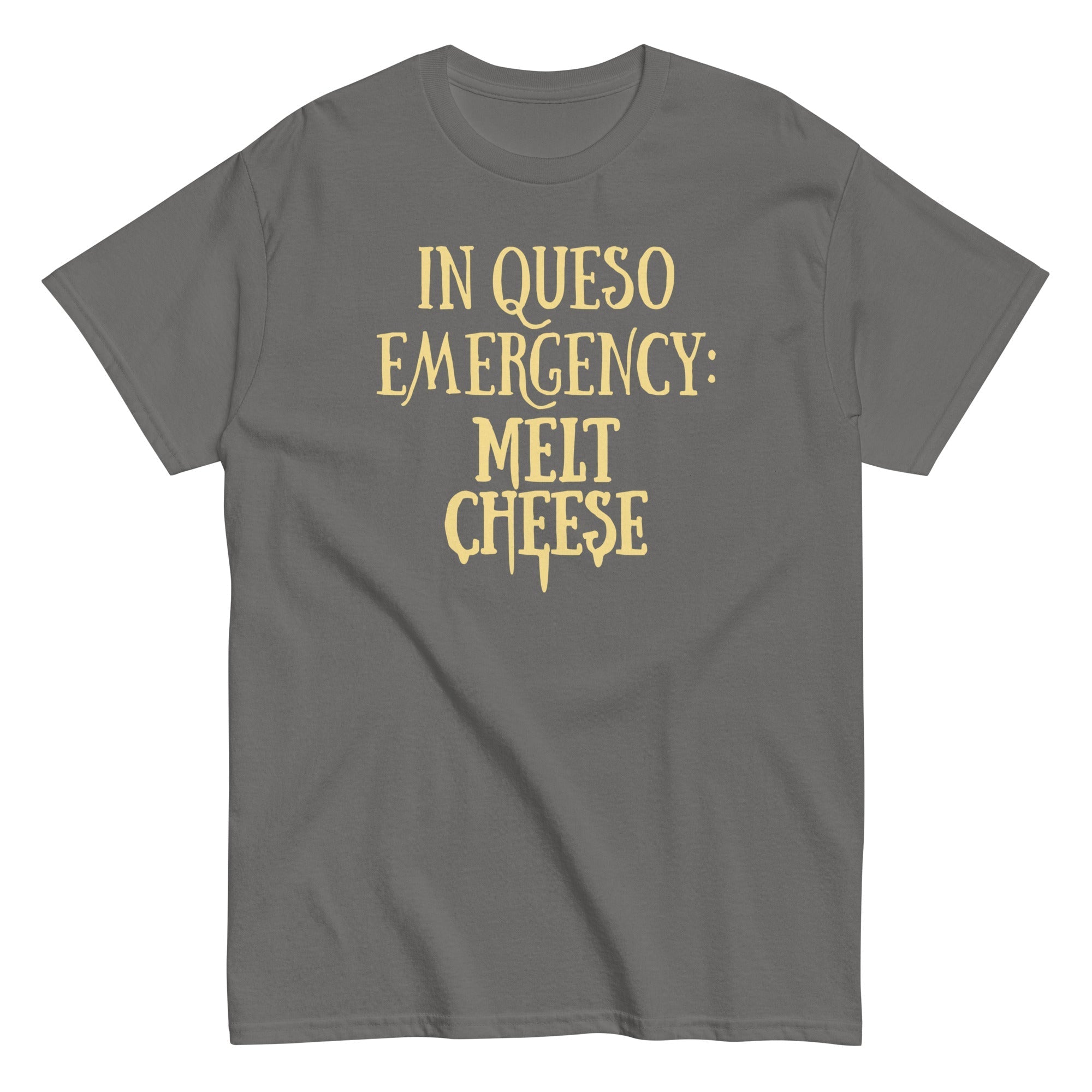 In Queso Emergency: Melt Cheese Men's Classic Tee Hoodie, Sweatshirt | PureTeeCo.com (Image 5)