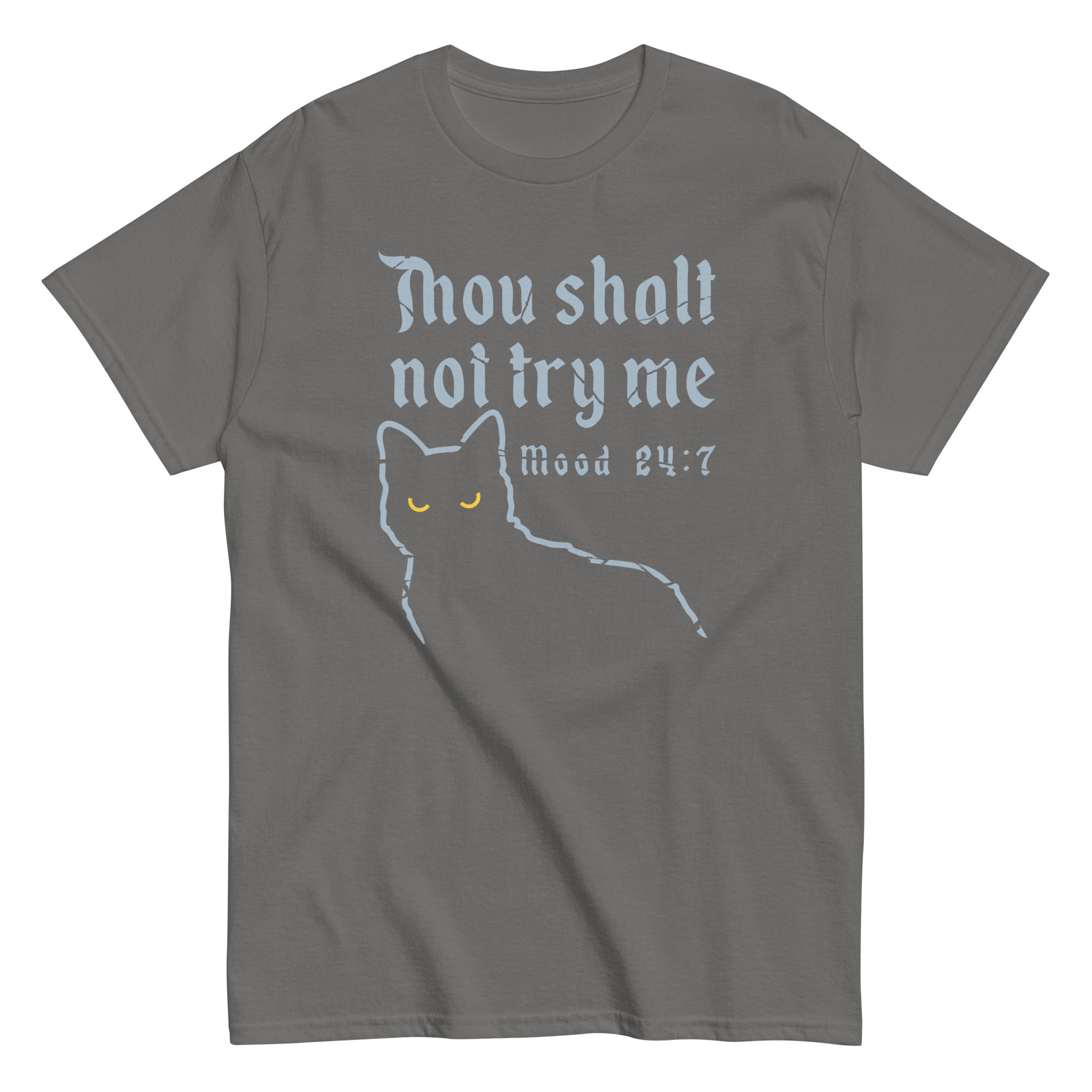 Thou Shalt Not Try Me Men's Classic Tee Hoodie, Sweatshirt | PureTeeCo.com (Image 3)