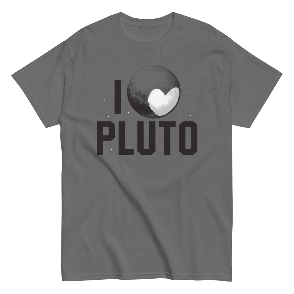 I Heart Pluto Men's Classic Tee Hoodie, Sweatshirt | PureTeeCo.com (Image 2)