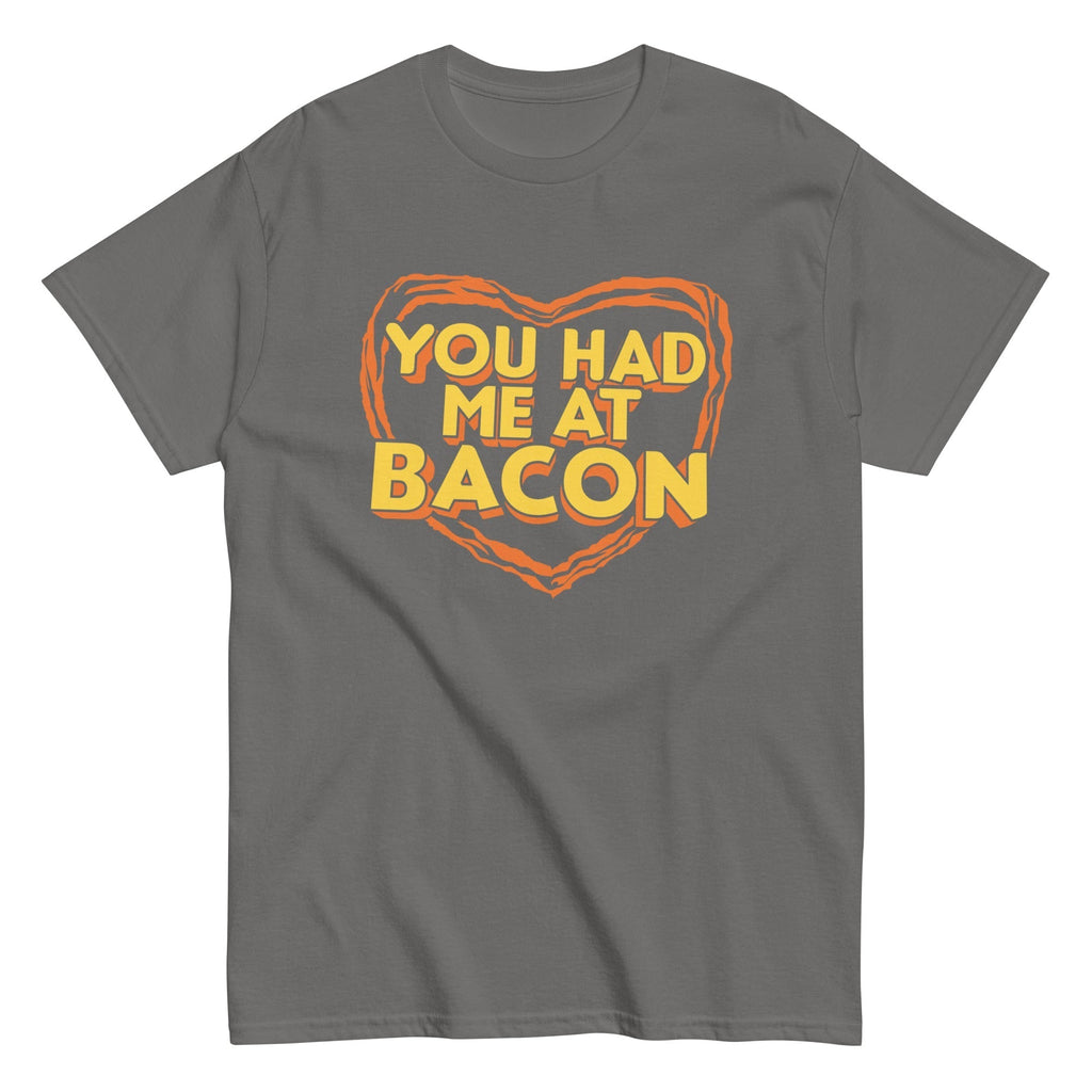 You Had Me At Bacon Men's Classic Tee Hoodie, Sweatshirt | PureTeeCo.com (Image 5)