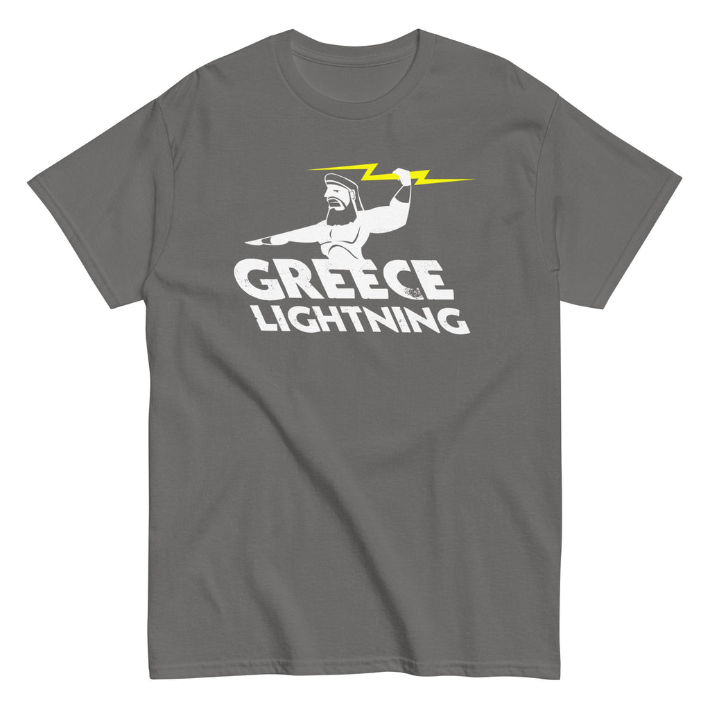 Greece Lightning Men's Classic Tee Hoodie, Sweatshirt | PureTeeCo.com (Image 5)