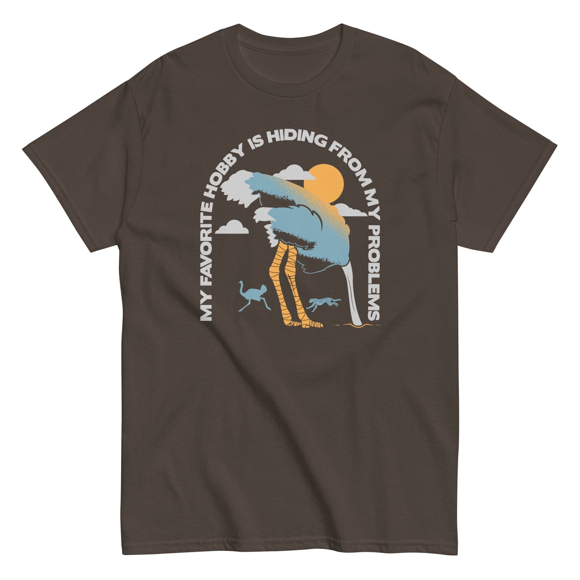 My Favorite Hobby Is Hiding From My Problems Men's Classic Tee Hoodie, Sweatshirt | PureTeeCo.com (Image 4)