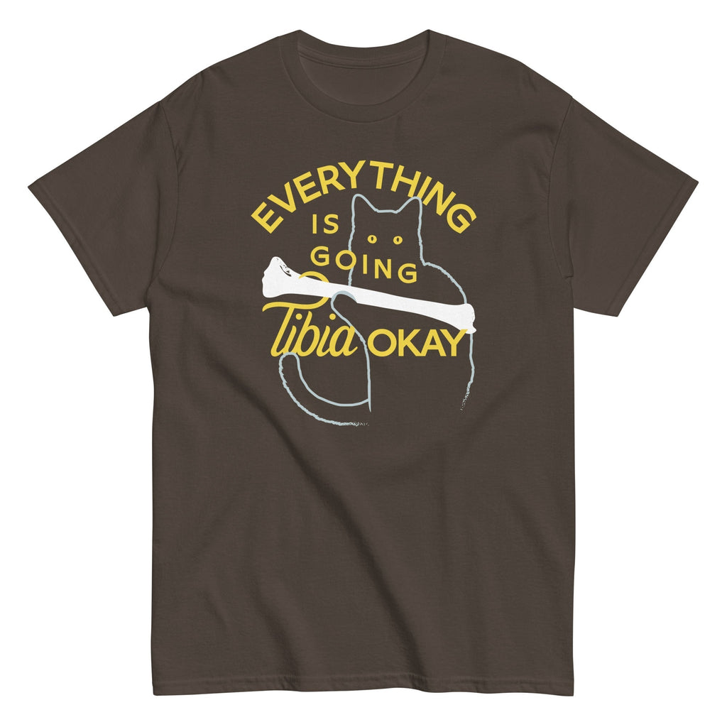 Everything Is Going Tibia Okay Men's Classic Tee Hoodie, Sweatshirt | PureTeeCo.com (Image 4)