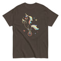Unicycling Unicorn With Corn Men's Classic Tee Hoodie, Sweatshirt | PureTeeCo.com (Image 1)