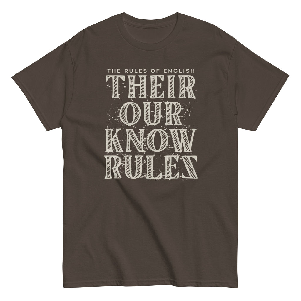 Their Our Know Rules Men's Classic Tee Hoodie, Sweatshirt | PureTeeCo.com (Image 5)