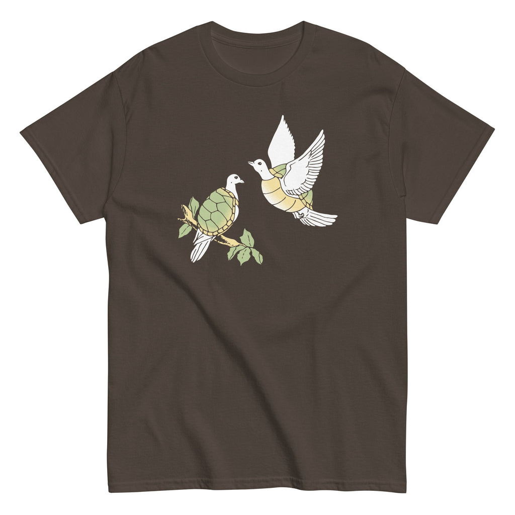 Two Turtle Doves Men's Classic Tee Hoodie, Sweatshirt | PureTeeCo.com (Image 4)