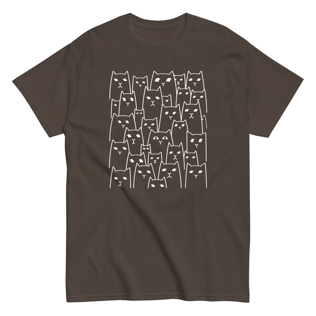 Suspicious Cats Men's Classic Tee Hoodie, Sweatshirt | PureTeeCo.com (Image 4)