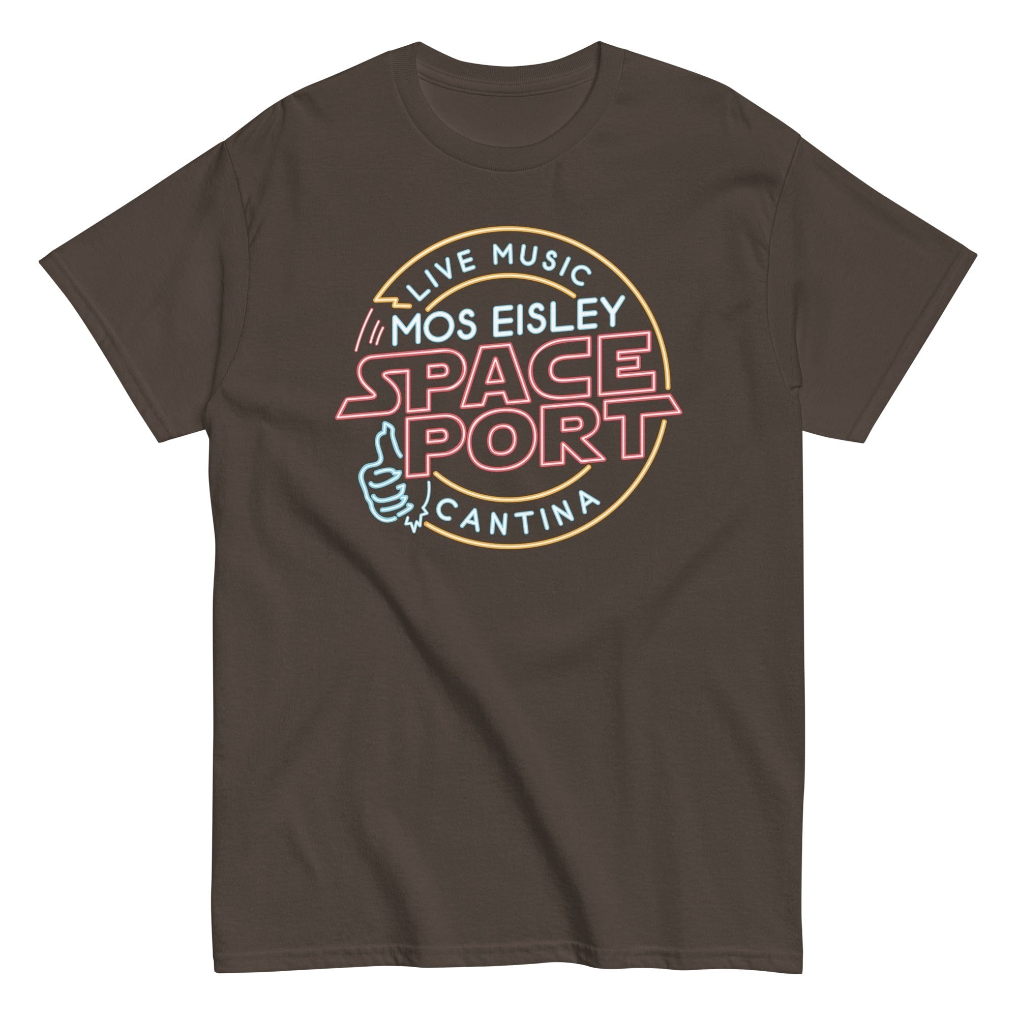 Mos Eisley Space Port Men's Classic Tee Hoodie, Sweatshirt | PureTeeCo.com (Image 4)