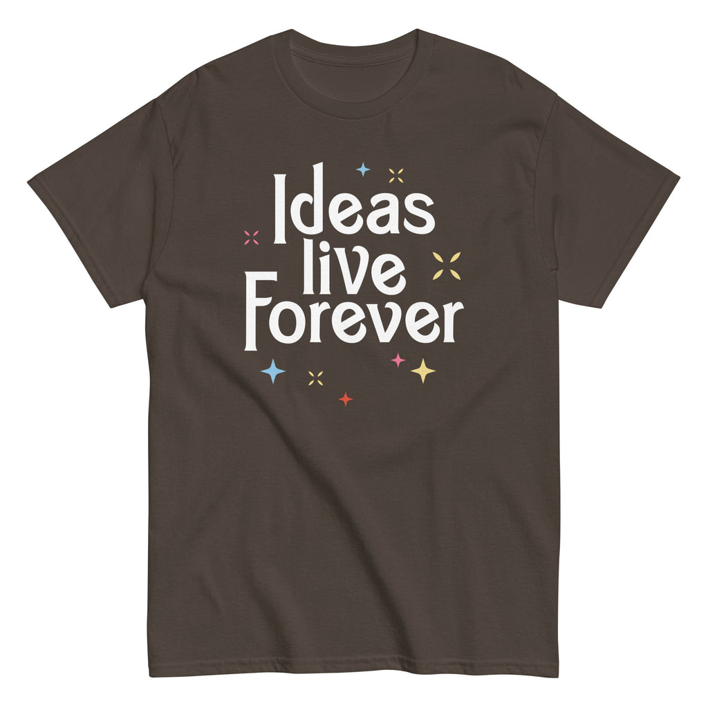 Ideas Live Forever Men's Classic Tee Hoodie, Sweatshirt | PureTeeCo.com (Image 3)