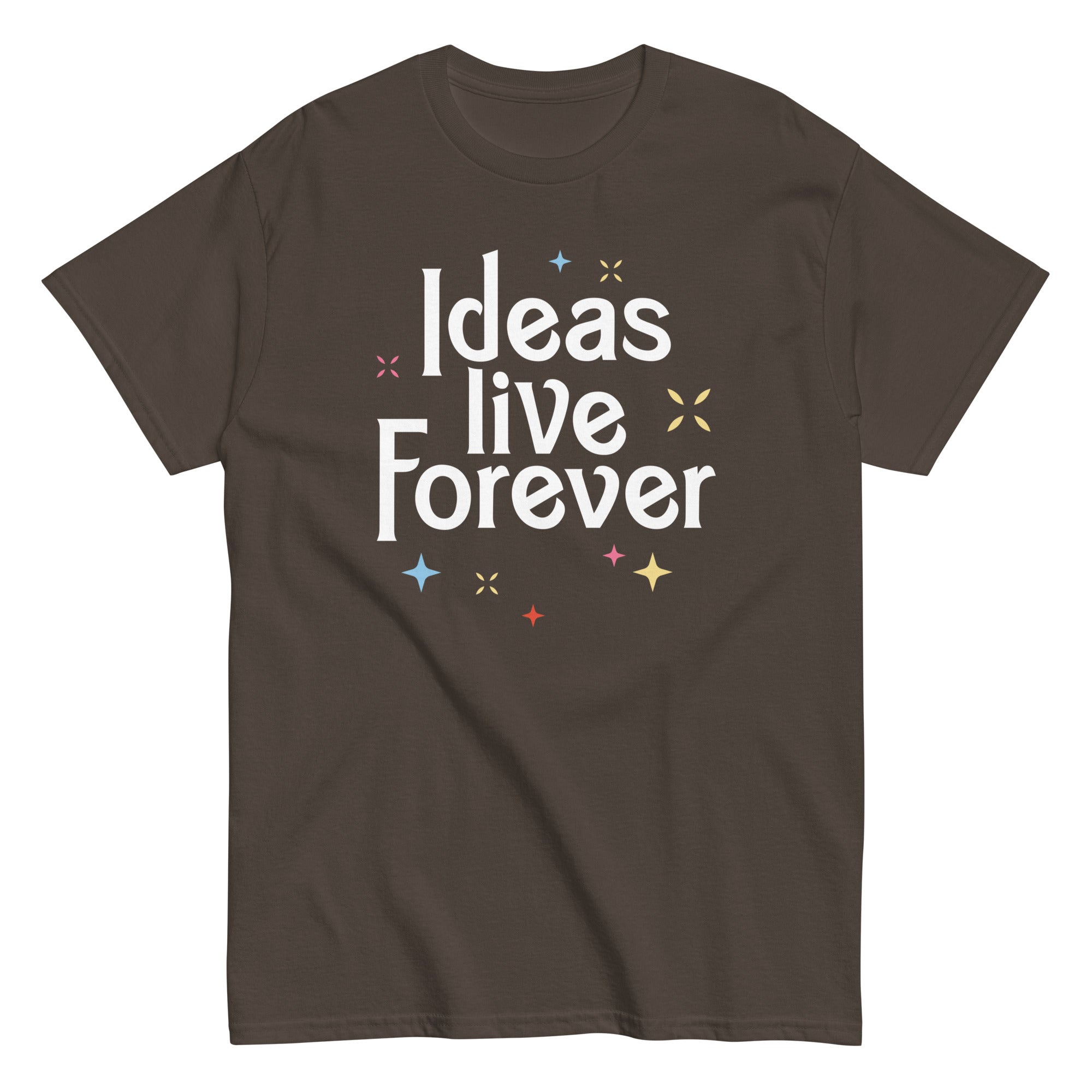 Ideas Live Forever Men's Classic Tee Hoodie, Sweatshirt | PureTeeCo.com (Image 3)