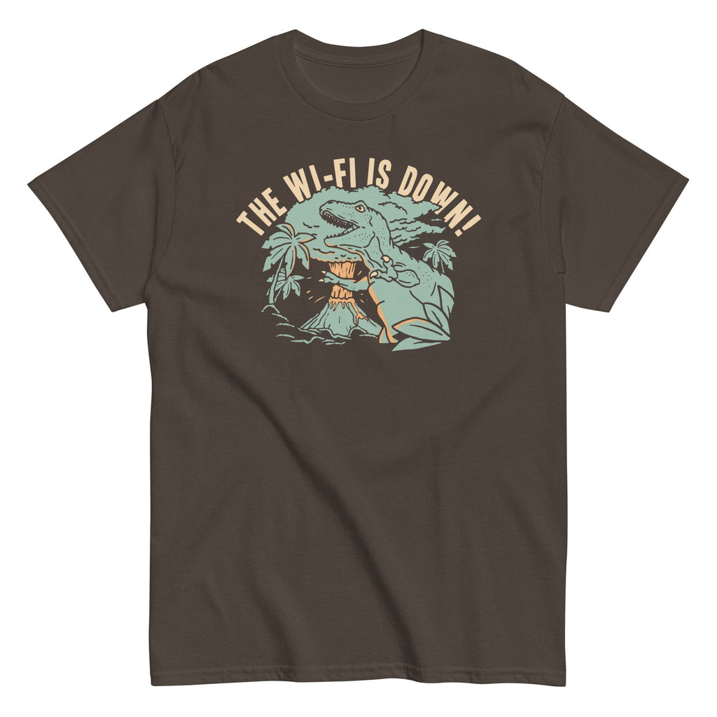 The Wi-Fi Is Down! Men's Classic Tee Hoodie, Sweatshirt | PureTeeCo.com (Image 3)