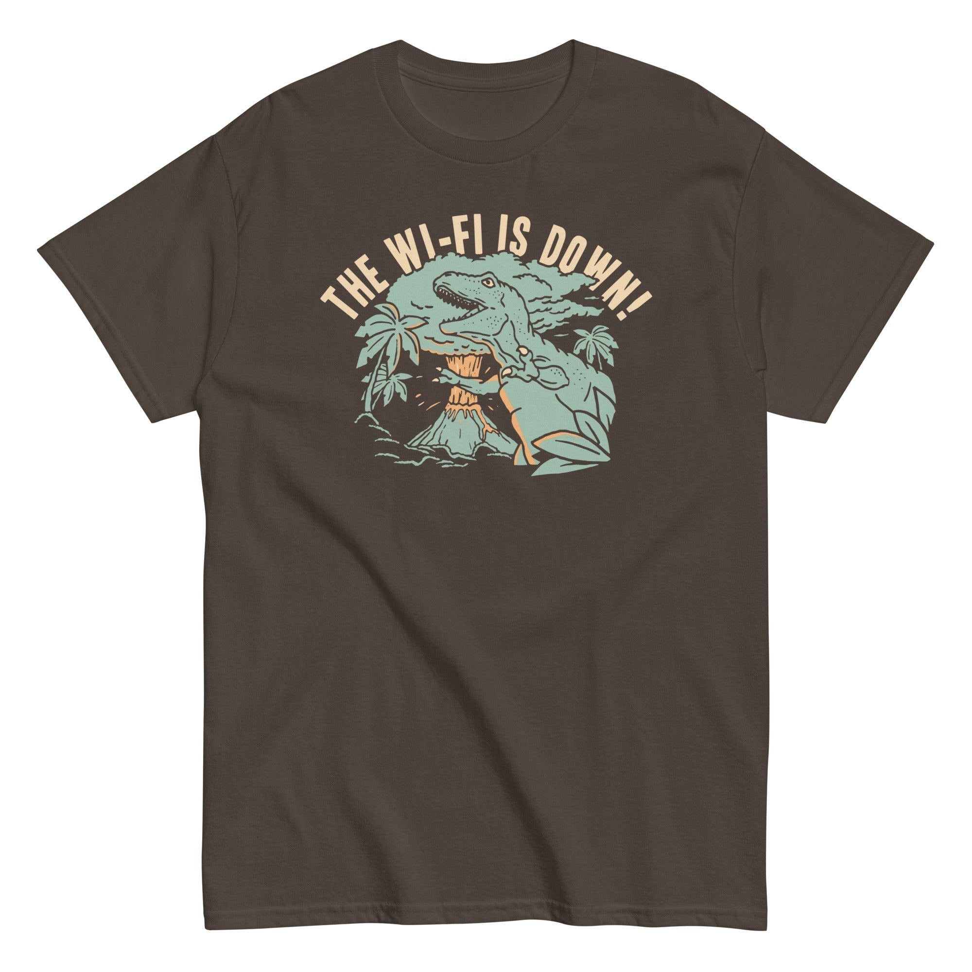 The Wi-Fi Is Down! Men's Classic Tee Hoodie, Sweatshirt | PureTeeCo.com (Image 3)
