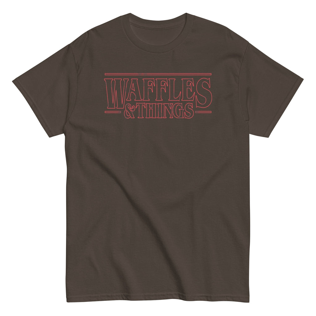Waffles & Things Men's Classic Tee Hoodie, Sweatshirt | PureTeeCo.com (Image 3)