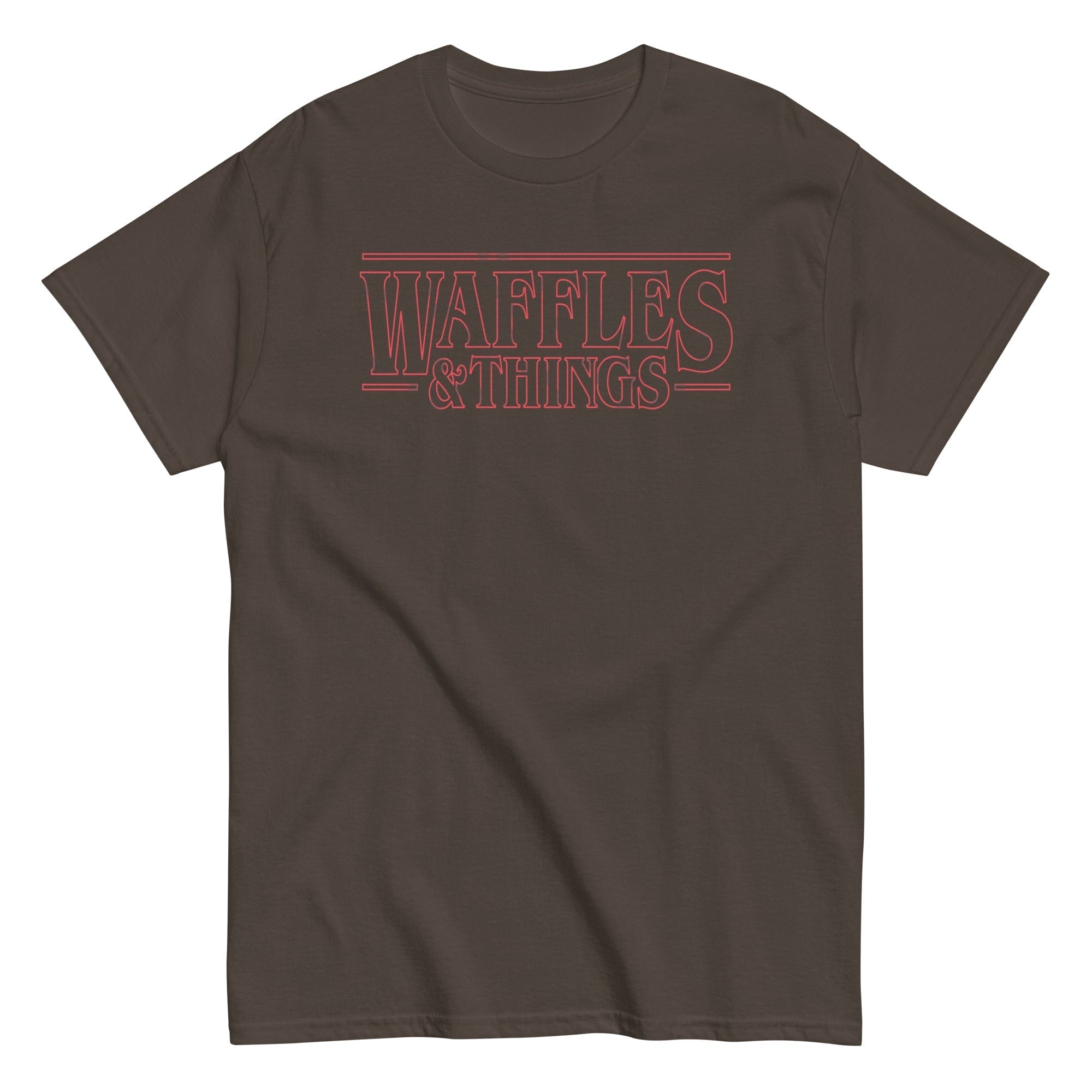 Waffles & Things Men's Classic Tee Hoodie, Sweatshirt | PureTeeCo.com (Image 3)