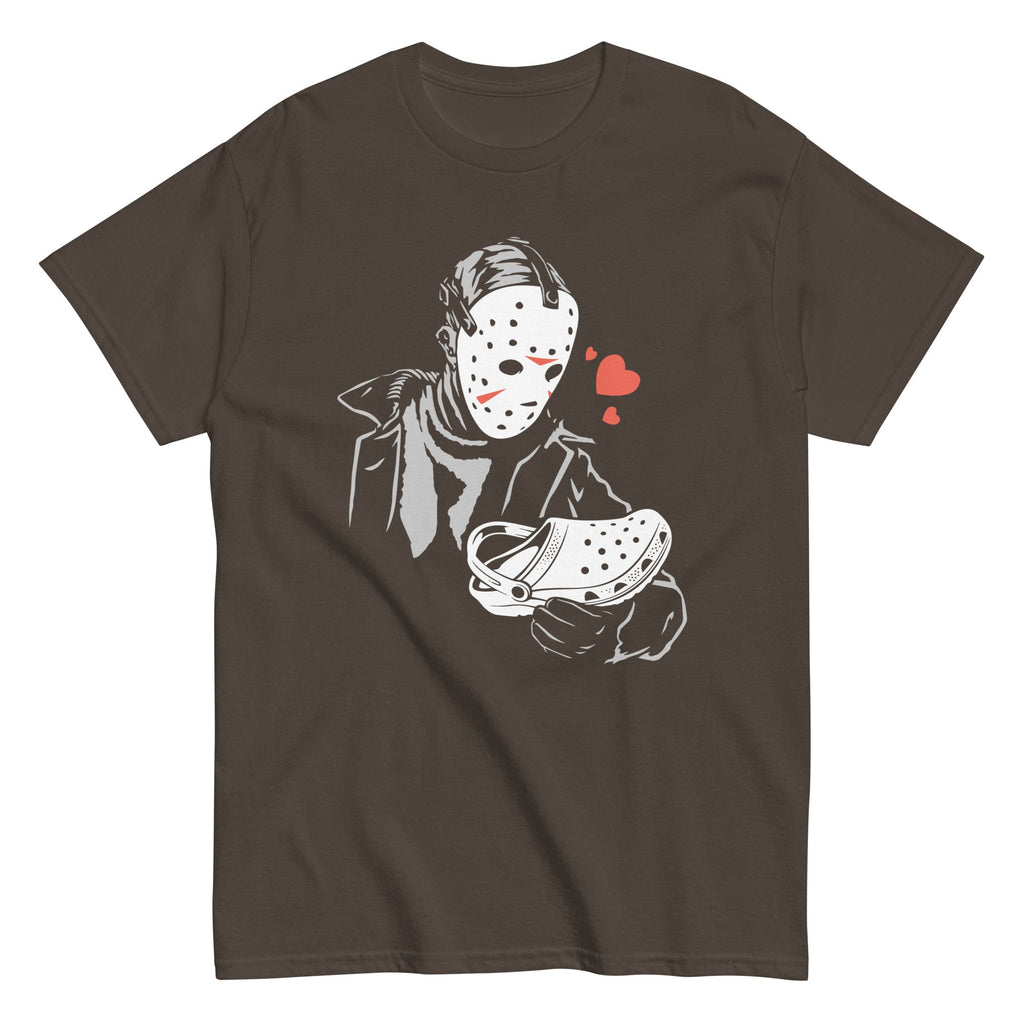 Jason Loves Crocs Men's Classic Tee Hoodie, Sweatshirt | PureTeeCo.com (Image 5)