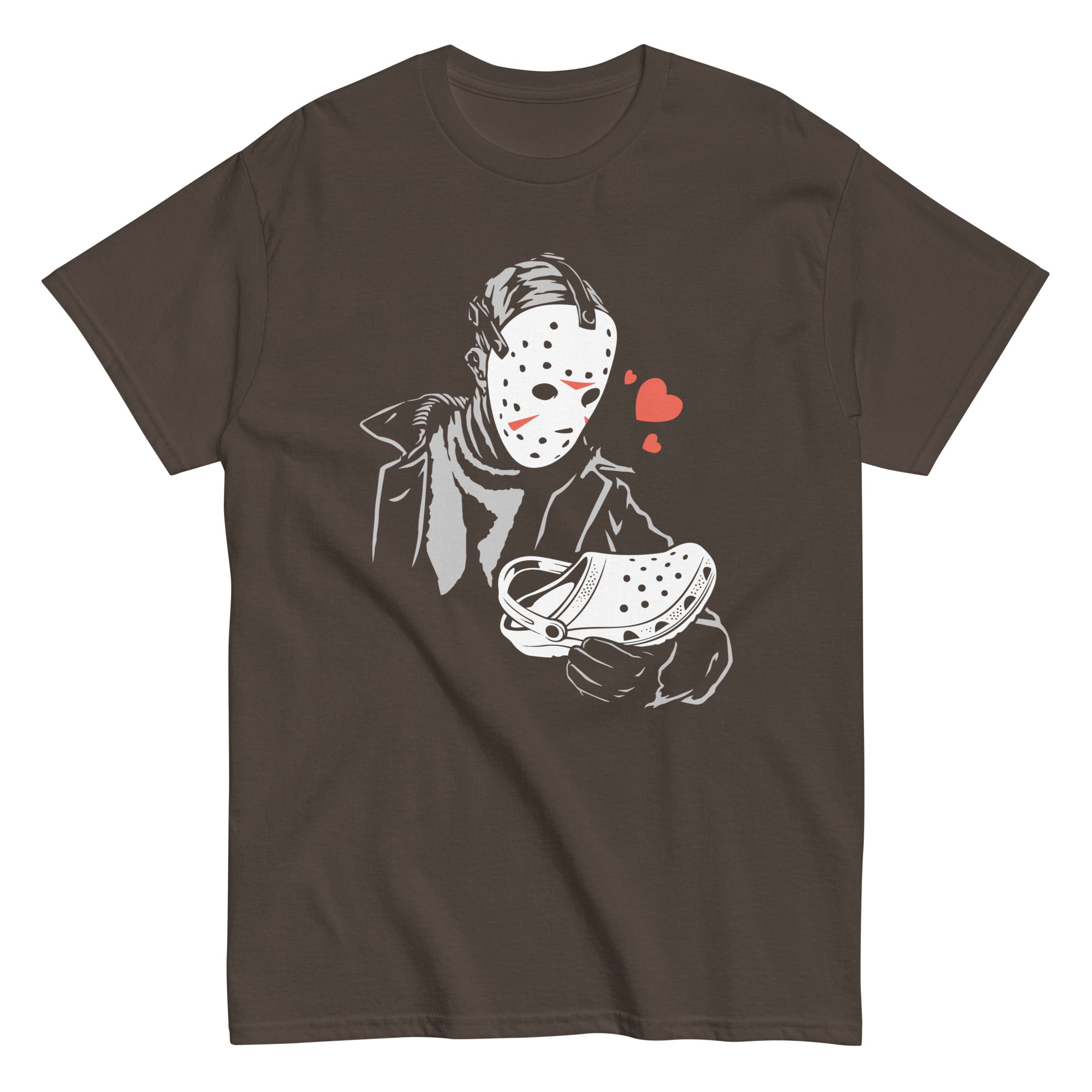 Jason Loves Crocs Men's Classic Tee Hoodie, Sweatshirt | PureTeeCo.com (Image 5)