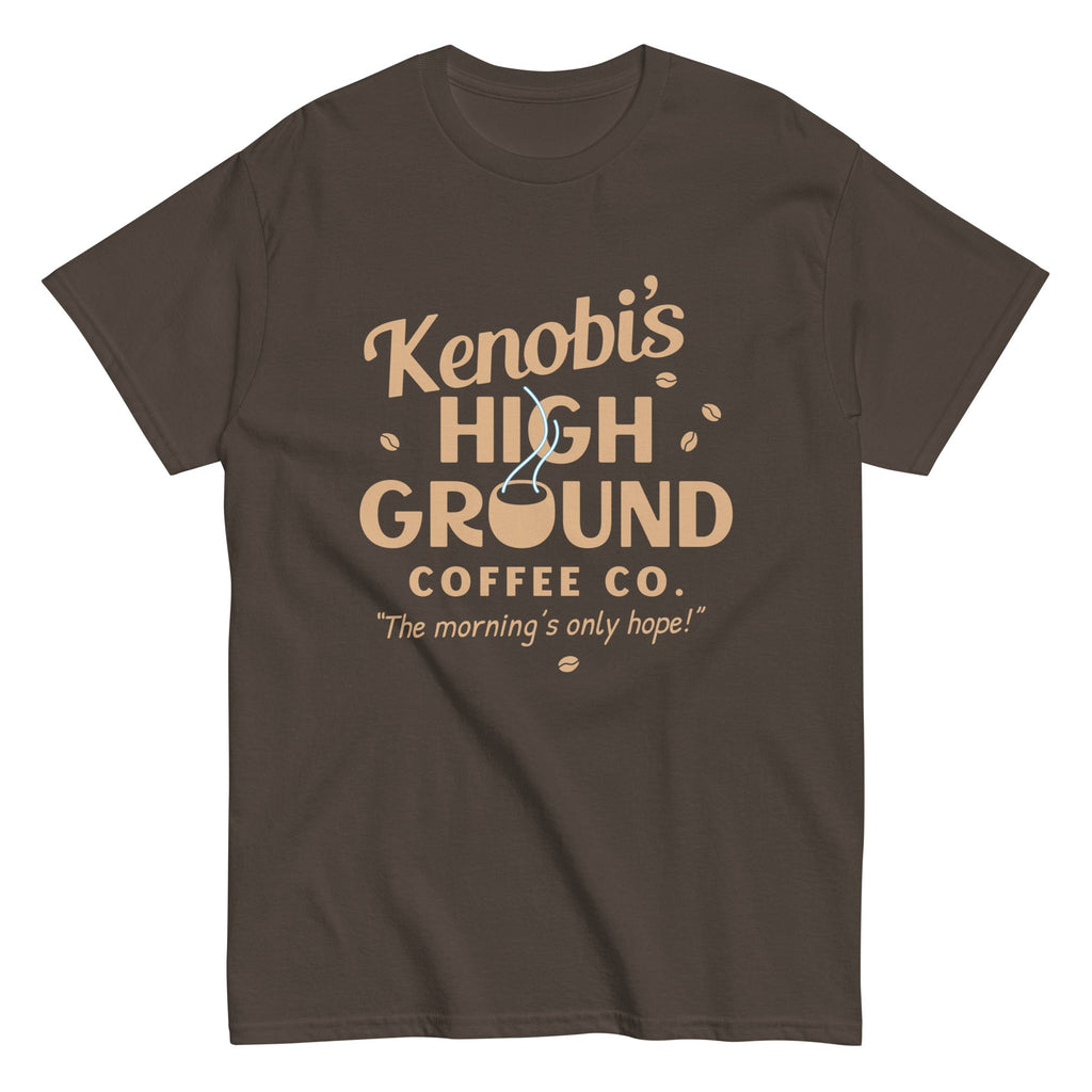 Kenobi's High Ground Coffee Co Men's Classic Tee Hoodie, Sweatshirt | PureTeeCo.com (Image 2)