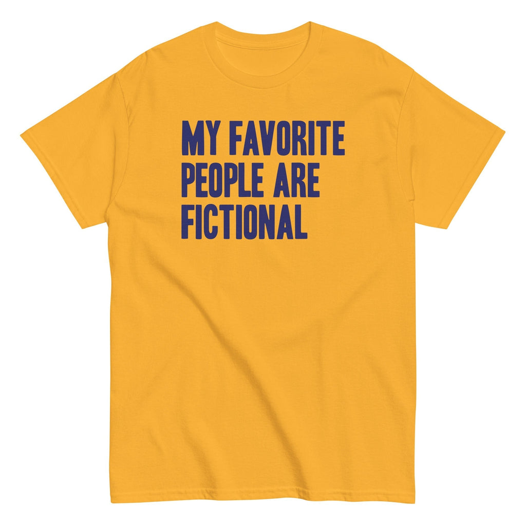 My Favorite People Are Fictional Men's Classic Tee Hoodie, Sweatshirt | PureTeeCo.com (Image 2)