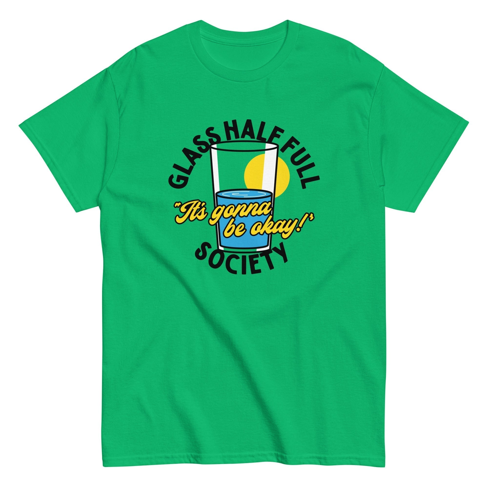 Glass Half Full Society Men's Classic Tee Hoodie, Sweatshirt | PureTeeCo.com (Image 3)