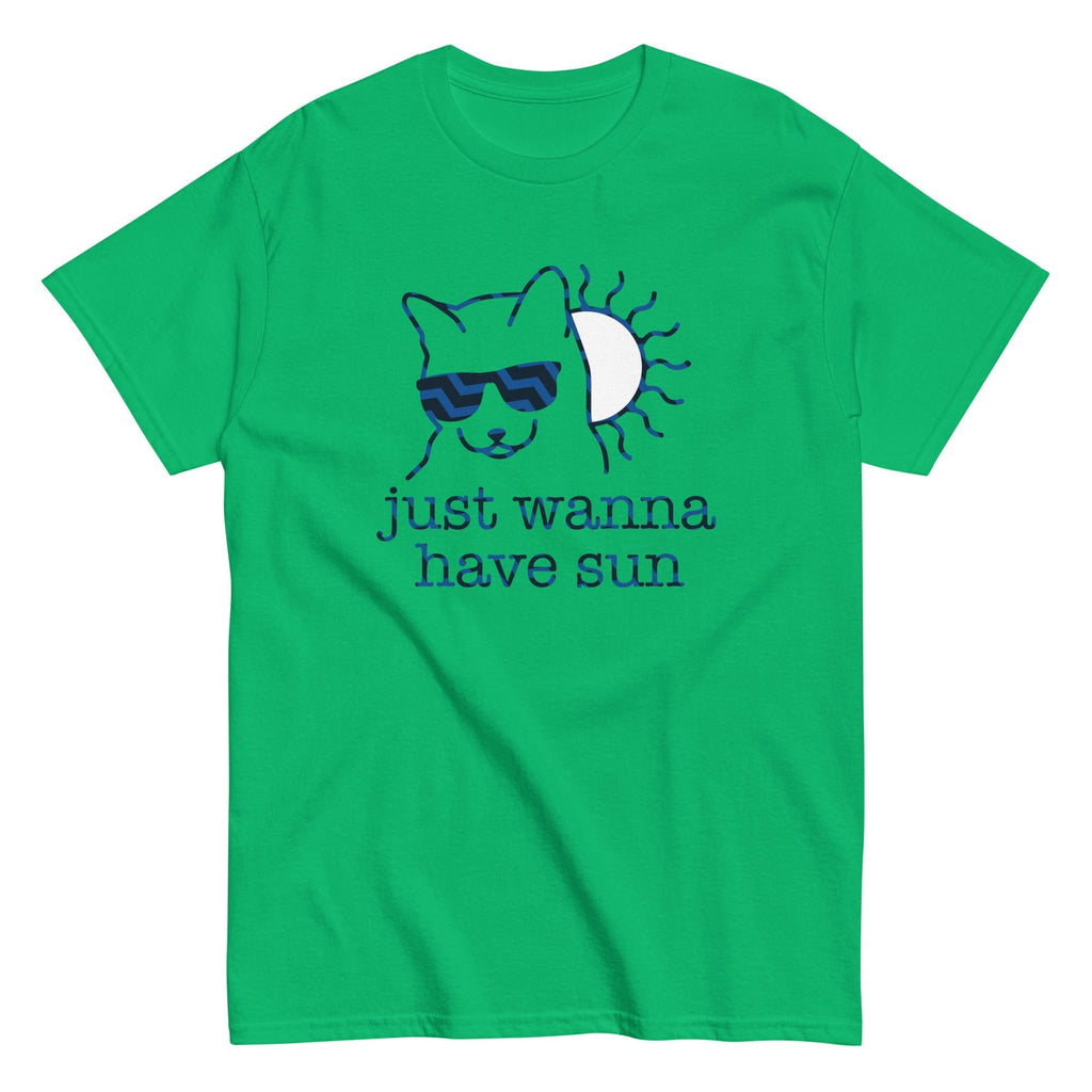 Just Wanna Have Sun Men's Classic Tee Hoodie, Sweatshirt | PureTeeCo.com (Image 4)