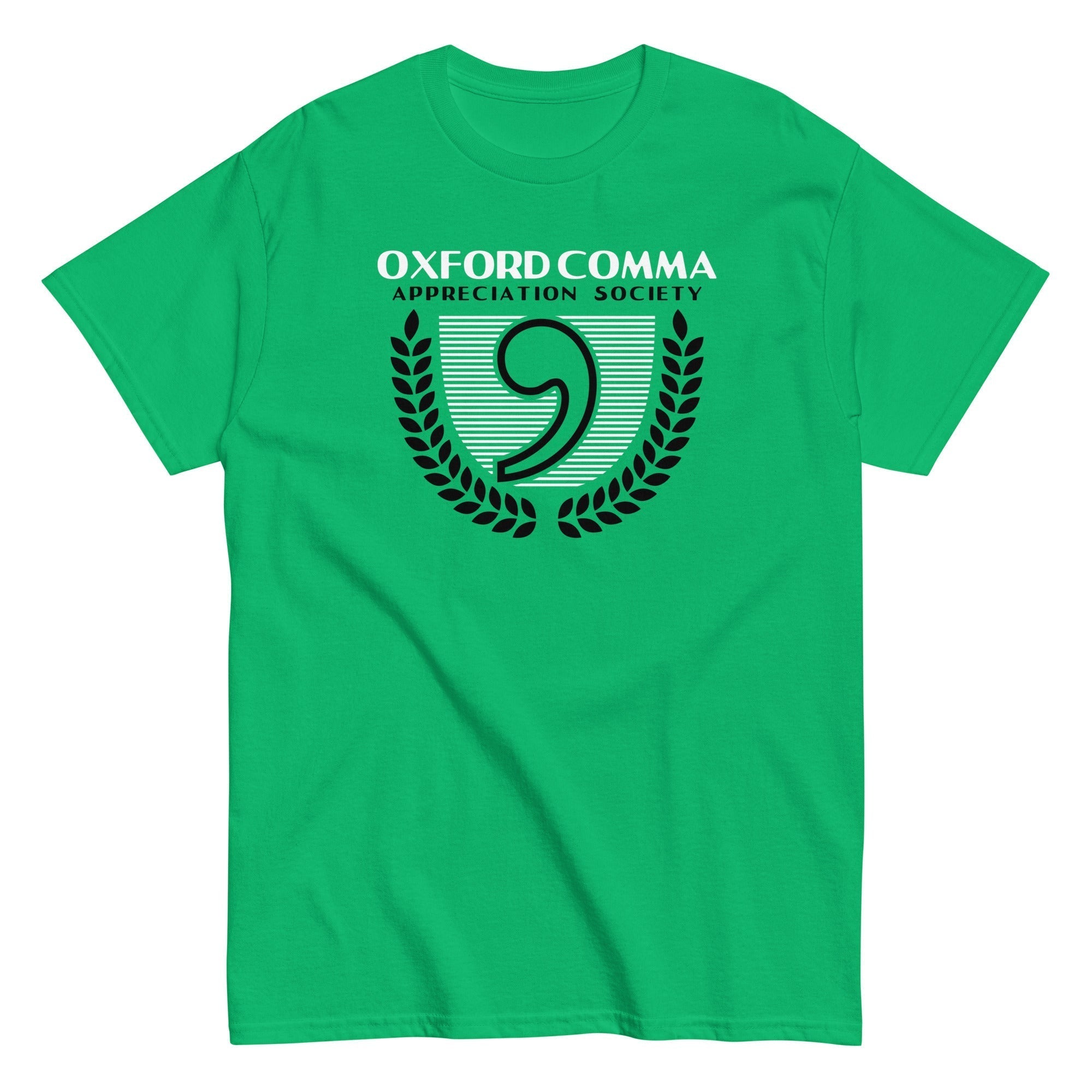 Oxford Comma Appreciation Society Men's Classic Tee Hoodie, Sweatshirt | PureTeeCo.com (Image 5)