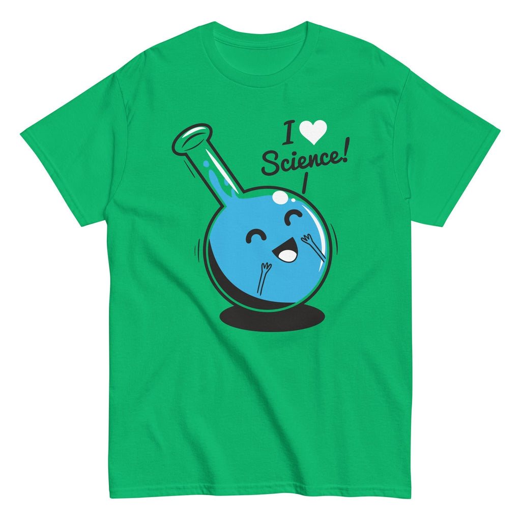 I Heart Science Men's Classic Tee Hoodie, Sweatshirt | PureTeeCo.com (Image 1)