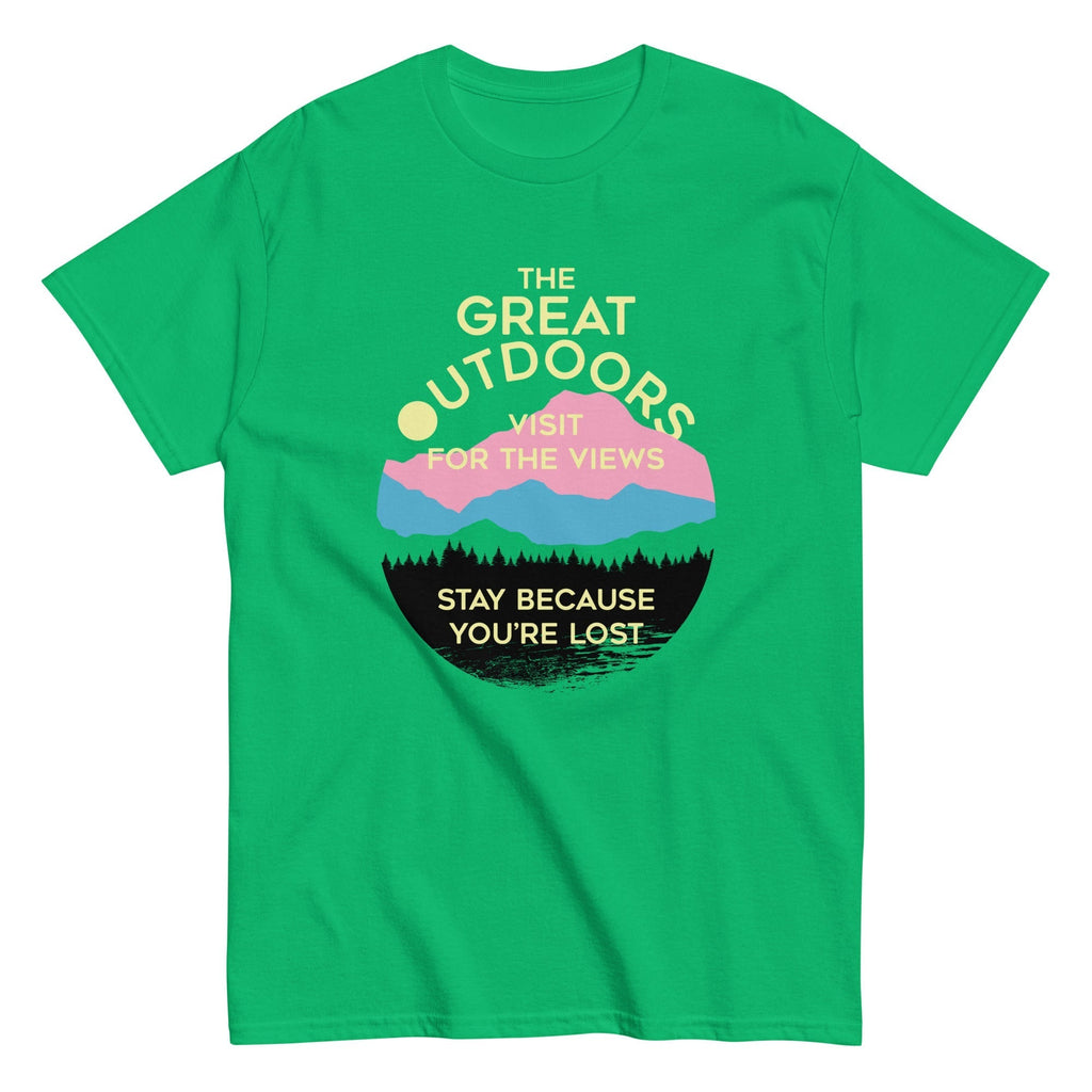 The Great Outdoors Men's Classic Tee Hoodie, Sweatshirt | PureTeeCo.com (Image 5)
