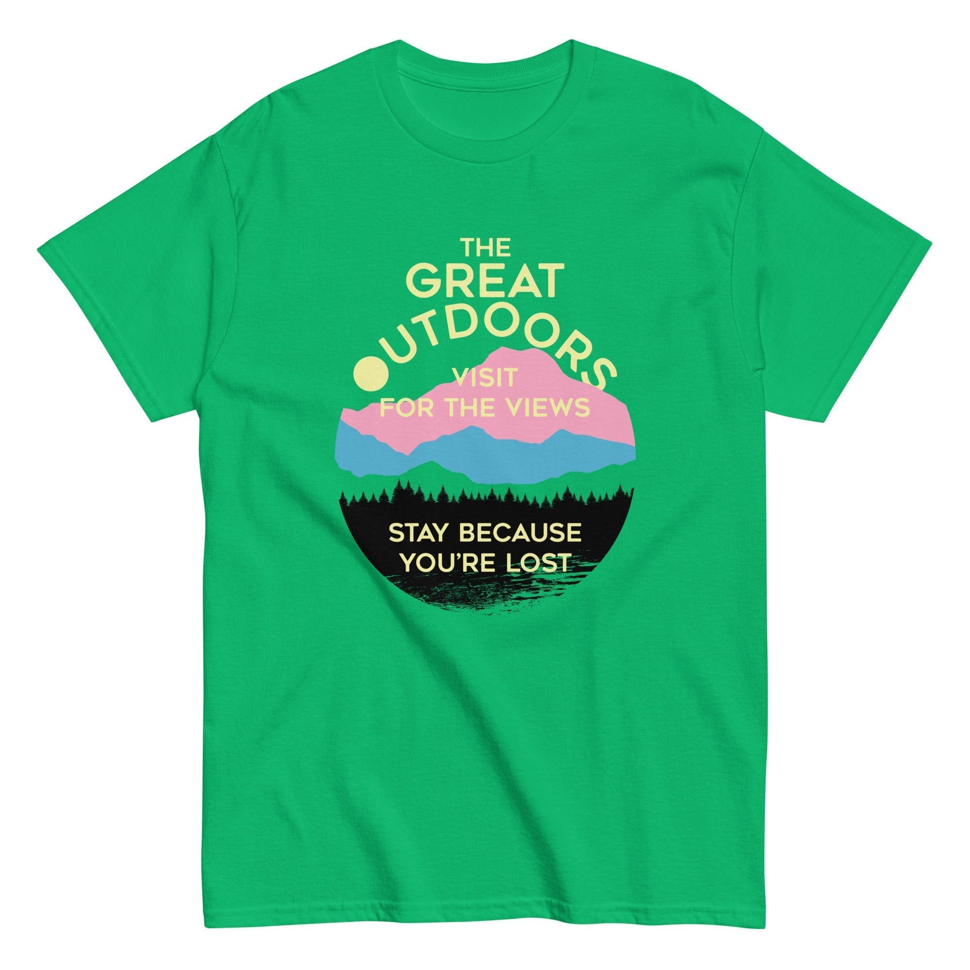 The Great Outdoors Men's Classic Tee Hoodie, Sweatshirt | PureTeeCo.com (Image 5)