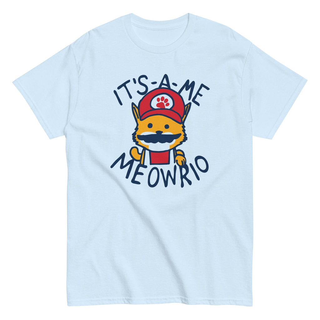 It's-a-me Meowrio Men's Classic Tee Hoodie, Sweatshirt | PureTeeCo.com (Image 4)