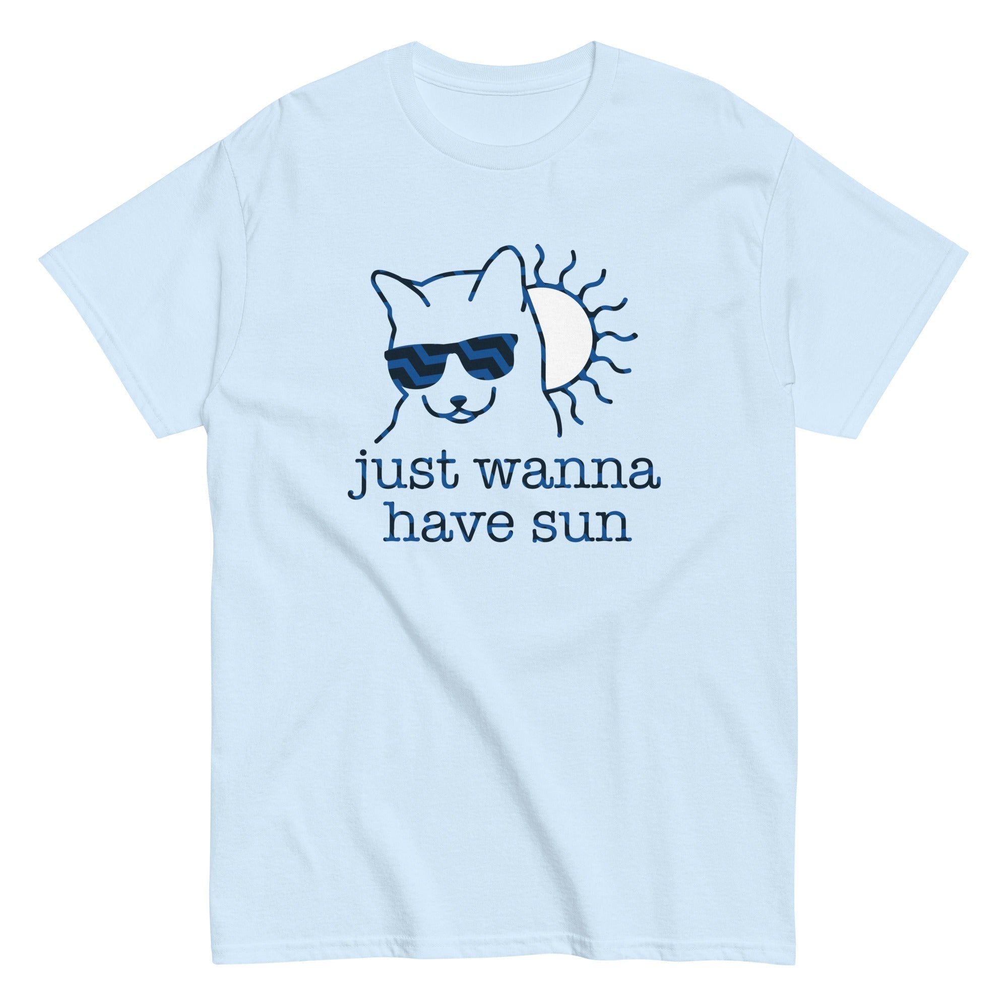 Just Wanna Have Sun Men's Classic Tee Hoodie, Sweatshirt | PureTeeCo.com (Image 2)